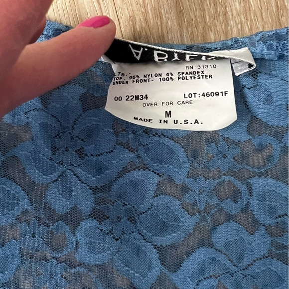 Vintage 90s Y2K Sequin Square Neck Lace Top - Picture 3 of 7